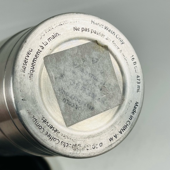 Starbucks 2012 Stainless Steel Silver Embossed Cold Cup Tumbler 16oz No Straw - Picture 7 of 9